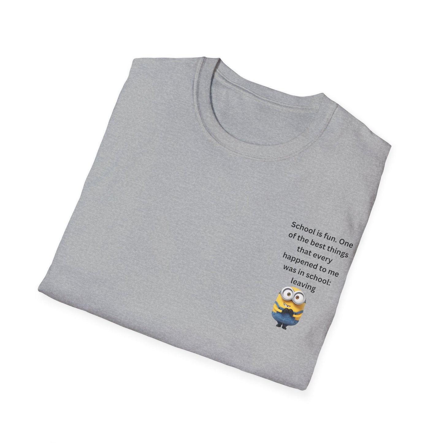 Fun School-Inspired Unisex T-Shirt, Minion School Shirt, Funny T-Shirt for Kids, Gift for Students, Back to School Tee