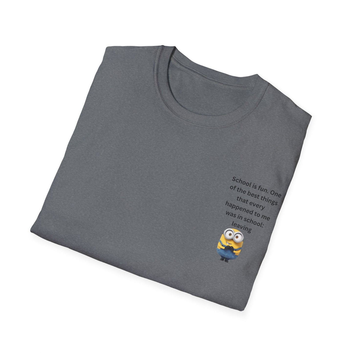 Fun School-Inspired Unisex T-Shirt, Minion School Shirt, Funny T-Shirt for Kids, Gift for Students, Back to School Tee