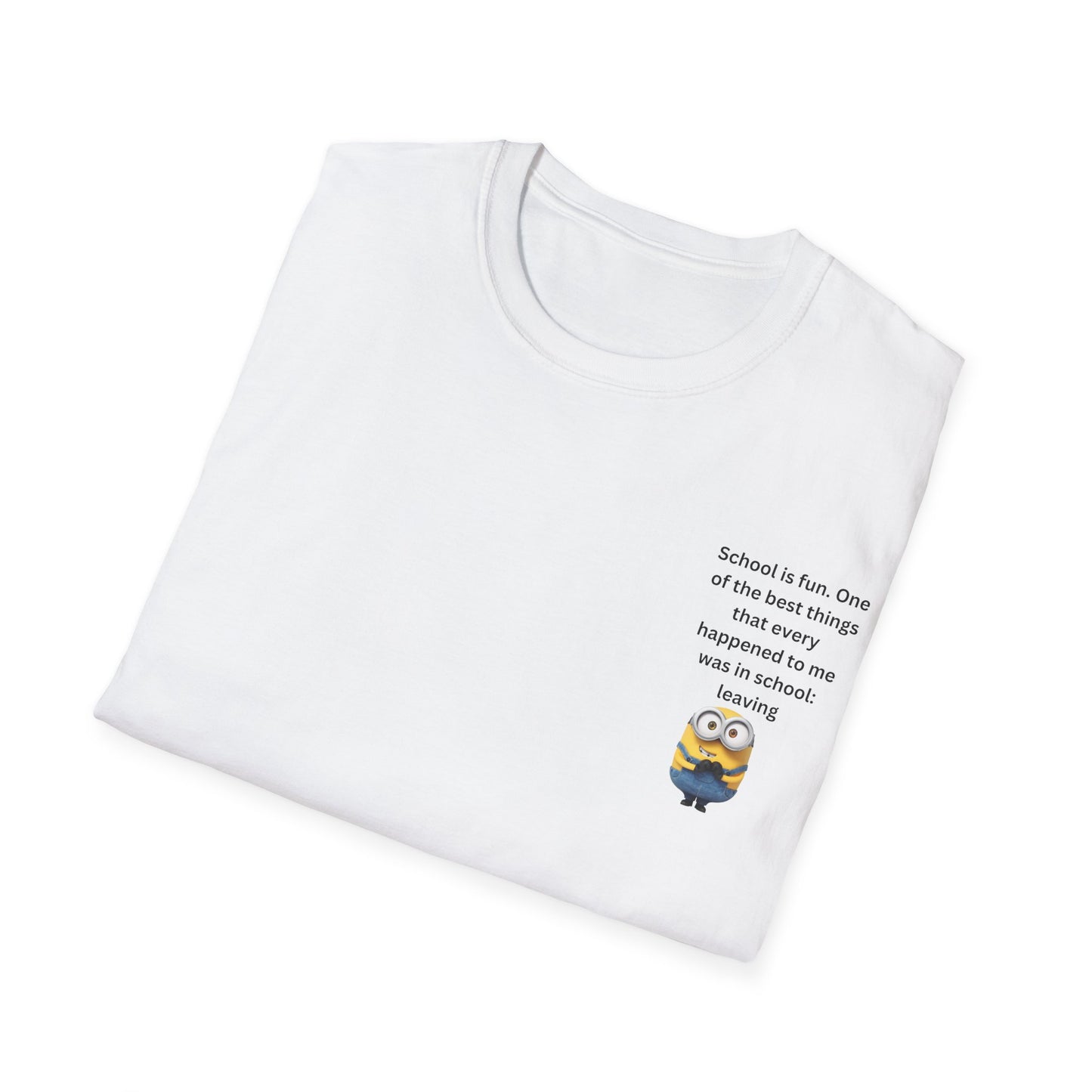 Fun School-Inspired Unisex T-Shirt, Minion School Shirt, Funny T-Shirt for Kids, Gift for Students, Back to School Tee